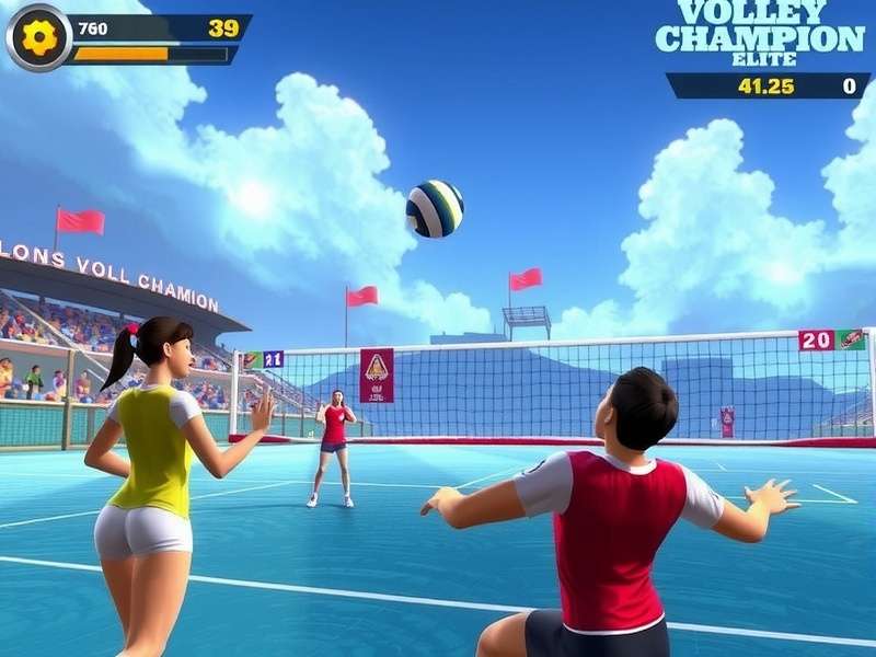 Volley Champion Elite Gameplay Screenshot